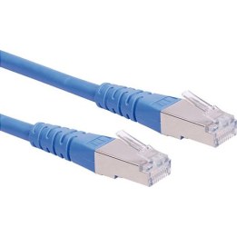 ROLINE Cat 6 Class E S/FTP PiMF patch cable, blue, 15m