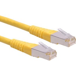 ROLINE Cat 6 Class E S/FTP PiMF patch cable, yellow, 15m