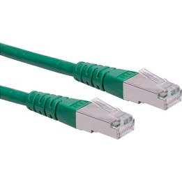 ROLINE Cat 6 Class E S/FTP PiMF patch cable, green, 15m