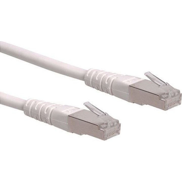 ROLINE Patchkabel Kat.6 Class E S/FTP PiMF weiss 20m