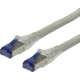 ROLINE Cat 6A Class EA S/FTP PiMF solid-core LSOH patch cable, grey, 20m