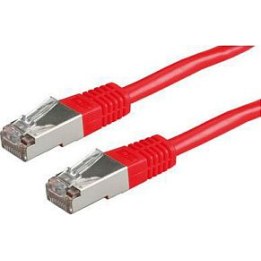 ROLINE Cat 6 Class E S/FTP PiMF patch cable, red, 5m
