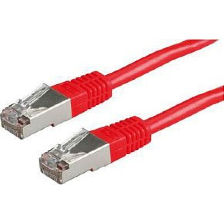 ROLINE Cat 6 Class E S/FTP PiMF patch cable, red, 5m