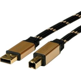 Câble USB 2.0 ROLINE GOLD, type A-B, 3,0 m
