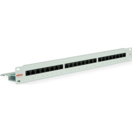 ROLINE Cat 6 Class E 48.26 cm 19-inch patch panel, 24-port, unshielded, grey