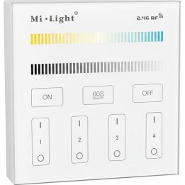 Télécommande LED Smart Panel double blanc (CCT) 4 zones *Milight/Miboxer*