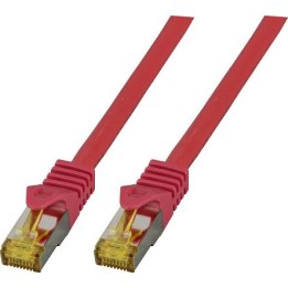 EFB RJ45 patch cable, S/FTP Cat.6A, LSZH Cat.7, bare cable, 25.00 m, red
