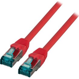 EFB RJ45 patch cable, S/FTP, Cat.6A, LSZH, 50m, red