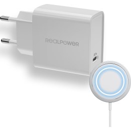 RealPower Ladegerät C-MagSet 20W mit Ladepad