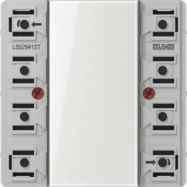 Jung LS 52941 ST KNX Push-Button Sensor Module, Universal, 4-gang, F50, LS Series