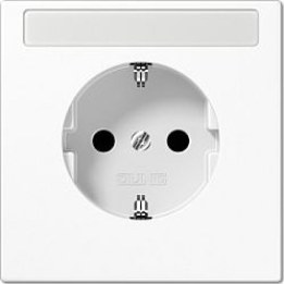 Jung LS1520NAWW SCHUKO Steckd.m.Schriftf.