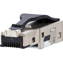 METZ CONNECT E-DAT RJ45 field plug, short, Cat.6 Class EA