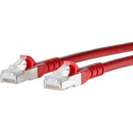 METZ CONNECT S/FTP Cat.6A patch cable, red, 3.0 m