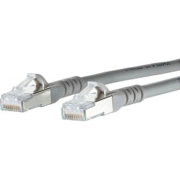 BTR CAT 6A patch cable, grey, AWG 26, 500 cm