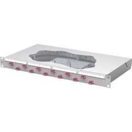 METZ CONNECT OpDAT fix2 splice patch panel, 12xLC-D, OM4
