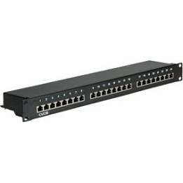 VALUE Cat. 5e Classe D, painel de ligação de 48,26 cm (19 polegadas), 24P, blindado, preto