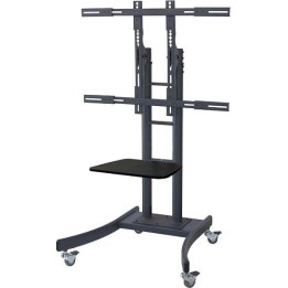 Suporte com rodas VALUE para LCD/TV, preto, até 125 kg, 81,28 cm (32 polegadas) até 254 cm (100 polegadas)