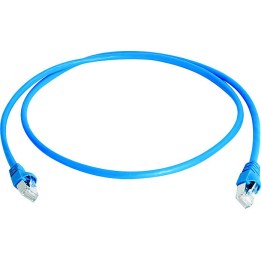 Telegärtner S/FTP Cat.6A patch cable, blue, 15.0 m