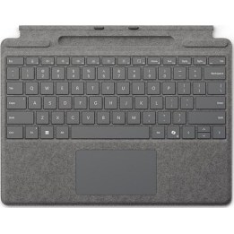 Teclado Microsoft Surface Pro con compartimento para el lápiz - platino
