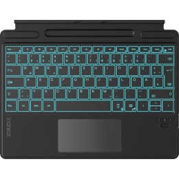 Teclado Inateck Surface negro, compatible con Surface Pro 8-11, distribución QWERTZ