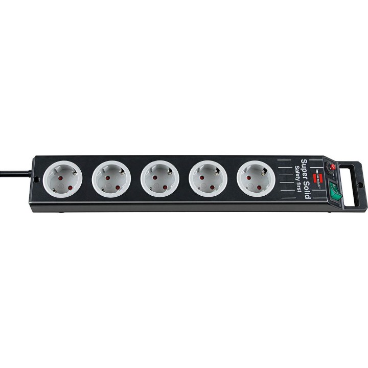 Multitoma Brennenstuhl Super-Solid Line 5x com interruptor