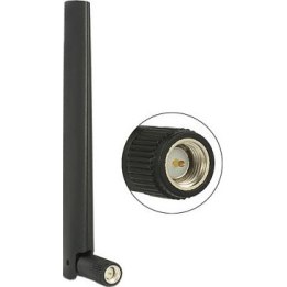 Antena DELOCK ZigBee Multi Bluetooth. GSM. LTE. UMTS. WLAN IEEE 802.11 b/g/n SMA 1-4.3 dBi omnidireccional, color negro
