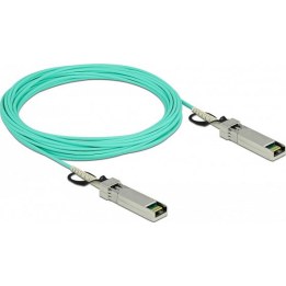 DELOCK 86643 active optical SFP+ cable 10 m aqua