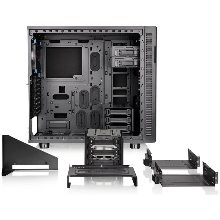 Soppressore Thermaltake F31 Edizione in vetro temperato Midi Tower Nero