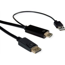 Câble HDMI UHD vers DP ROLINE