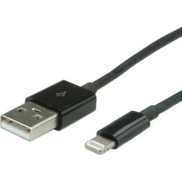 VALUE sync and charging cable USB-A to Lightning, 1 m, black