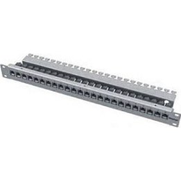 preLink / fixLink 19-inch 1U panel, 24 Keystone sockets