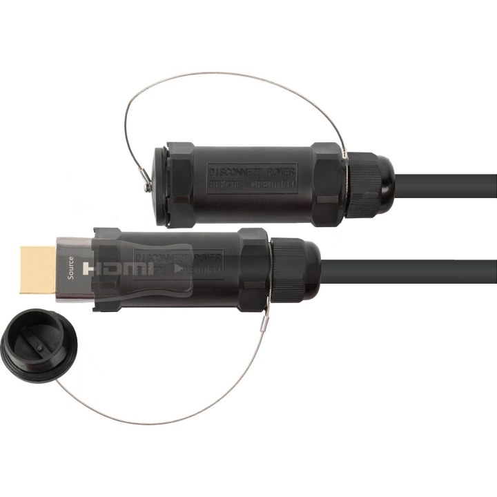 Câble HDMI® 2.0b hybride Python AOC, blindé d'acier, 20 m