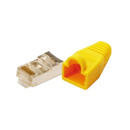 Conector modular LogiLink CAT5e amarillo 100e