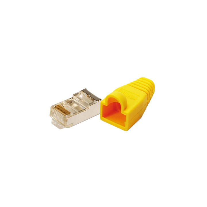 Conector modular LogiLink CAT5e amarelo 100e