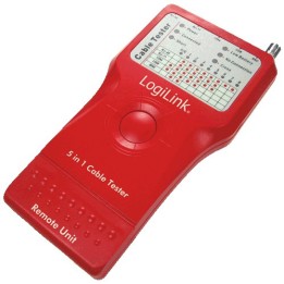 5-in-1 cable tester, with integrated remote unit