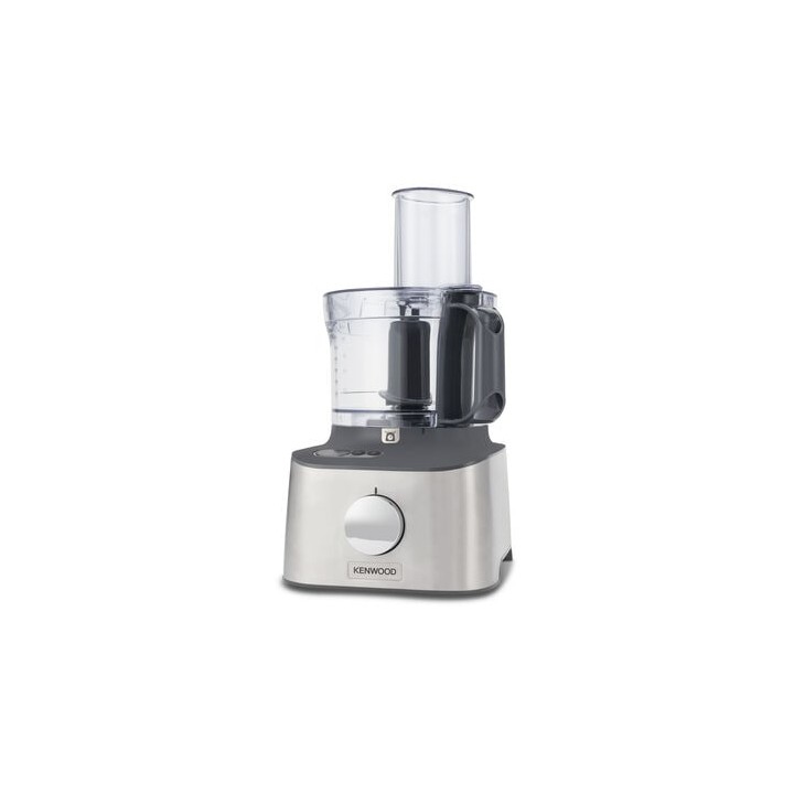 MultiPro Compact+ food processor (silver, 800 watts, built-in scales, blender attachment and Blend-Xtract 2GO)