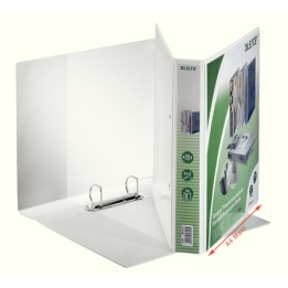 LEITZ Presentation Ring Binders, 2-ring, DIN A4, 5 cm, white