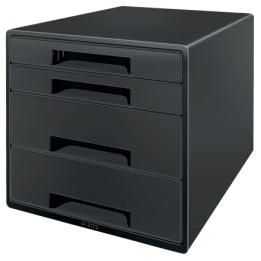 Contenitore a cassetti LEITZ CUBE nero/grigio formato DIN A4