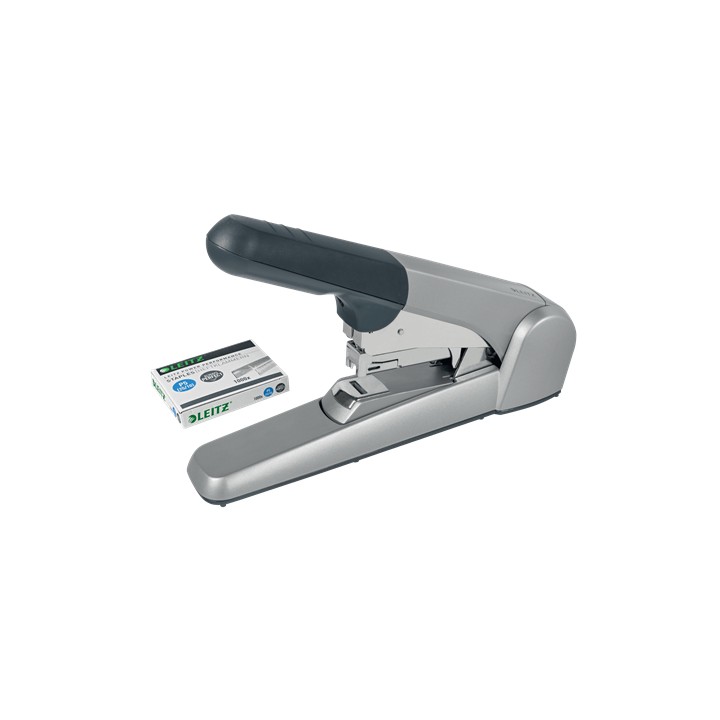 Leitz 5552 heavy-duty desktop stapler 60 sheets silver