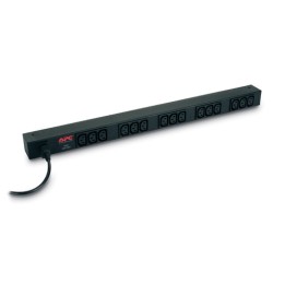 APC Basic PDU para montagem em rack, CA 208/230 V, 2,3 kW de entrada, conectores de saída IEC 60320 C14, 15 tomadas IEC 60320 C1