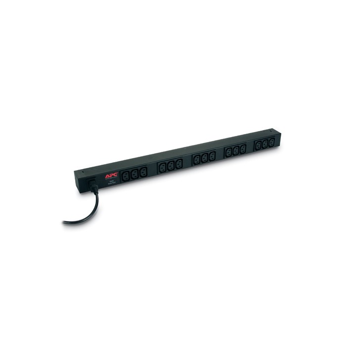 APC PDU Basic per montaggio su rack, CA 208/230 V, 2,3 kW in ingresso, connettori di uscita IEC 60320 C14, 15 prese IEC 60320 C1