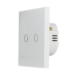Interrupteur d'éclairage intelligent WiFi Logilink EU, double commande, compatible Tuya