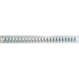 Panel frontal EFB equipado con 24 conectores LC Duplex OM3, negro