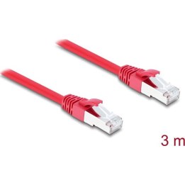 RJ45 network cable, Cat.6A S/FTP, 3 m, red