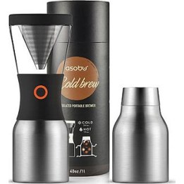 asobu KB900 Cafetera Cold Brew plateada