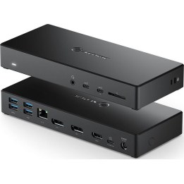 Estación de acoplamiento USB-C MA3 para tres pantallas con PD de 100 W