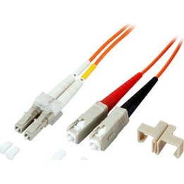 Duplex Patchkabel LC-SC OM1 3m LSZH 2mm orange