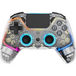 Mando inalámbrico transparente DELTACO para PlayStation 4