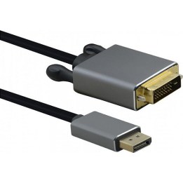 helos connection cable, DisplayPort plug/DVI plug, PREMIUM, 3.0 m, black