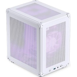Caja para PC Jonsbo C6, minitorre, Micro-ATX - blanca